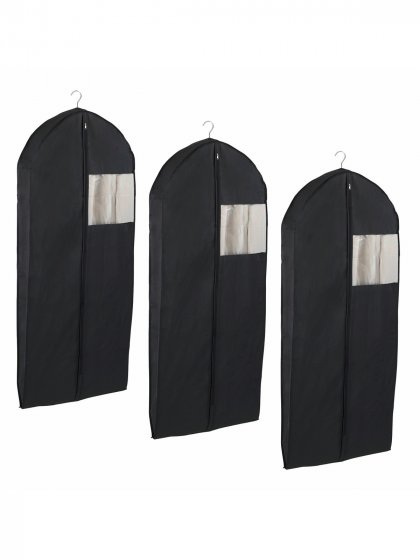 Kleidersack Mod. Deep Black Space 3er Set, je 135 x 60 x 12 cm