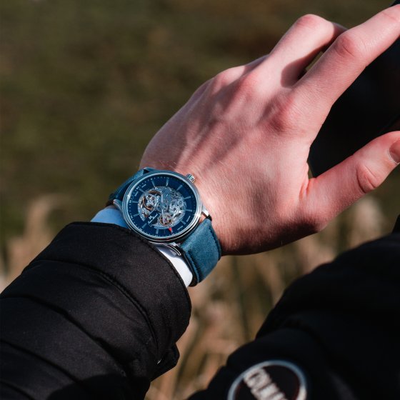 Herren Armbanduhr Edelstahl  Glänzend 24,5cm 