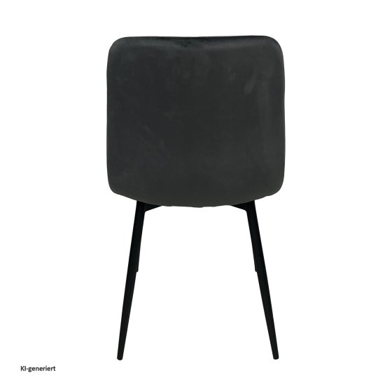 Stuhl Mesa Eco 2er-Set Velvet Grau 