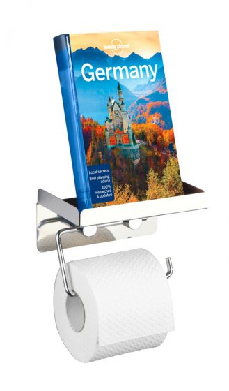 Toilettenpapierhalter 2 in 1 Edelstahl, rostfrei 