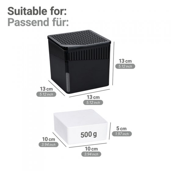 Raumentfeuchter Mod. Cube Nachfüller 500 g, 6er, Luftentfeuchter Nachfüllpack