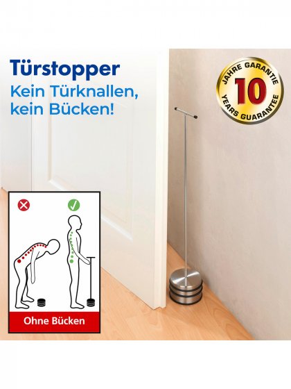 Türstopper Mod. Big Boy ES, aus massivem und rostfreiem Edelstahl 