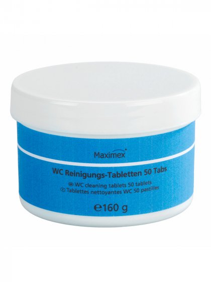 WC-Reinigungstabletten, 50er Set, stark gegen Urin, Kalk, Rost und Verfärbungen 