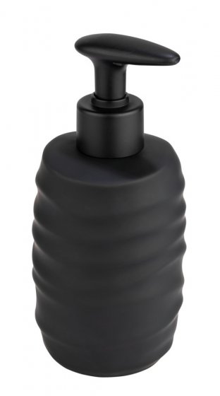 Bad-Accessoire Set Mod. Illana, schwarz, Keramik, Ø 8,5 x 17 cm, soft-touch beschichtung, freistehend 