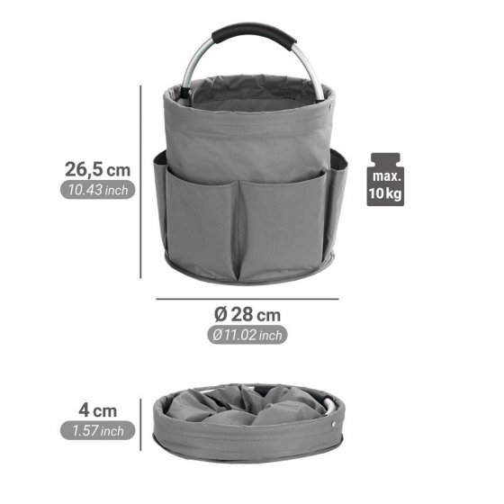 Universal Reinigungs-Caddy Anthrazit, platzsparend faltbar 