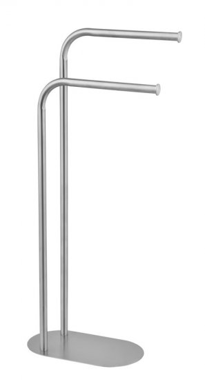 Handtuchständer Mod. Levante, satiniert, Edelstahl, 30x79x17 cm, platzsparend und modern designt 
