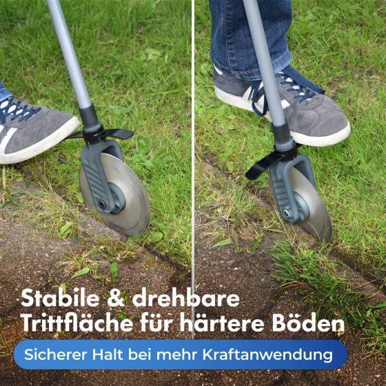 Rasenkanten-Roller Mod. Cut mit Teleskopstiel, ausziehbar von 56 bis 122 cm 