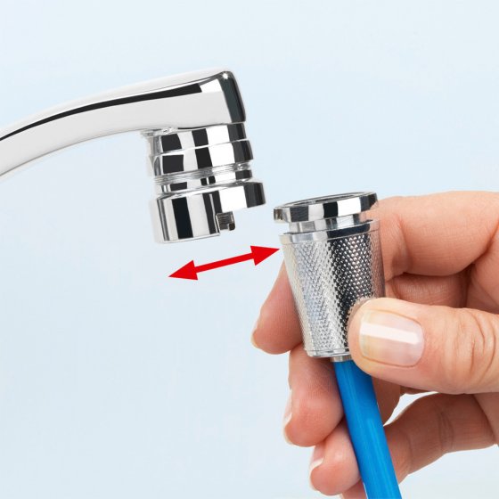 Reiniger Mod. Twister, blau, Kunststoff/Metall, 3x250x3 cm, mit Messing-Hochdruckdüse 