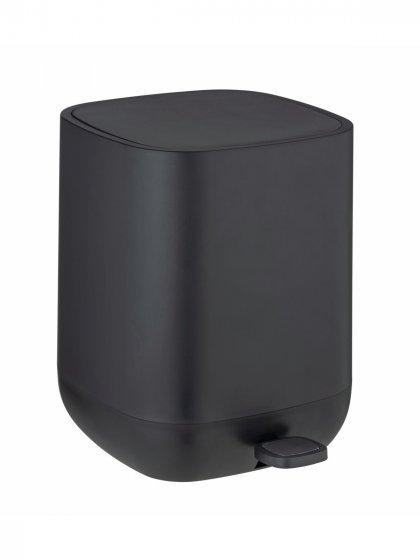 Treteimer Mod. Davos, Schwarz 6,5 L, mit Easy-Close Absenkautomatik 