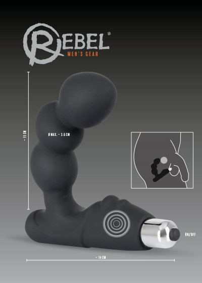 Prostata-Vibrator Rebel Bead-Shaped Prostate Stimulator 