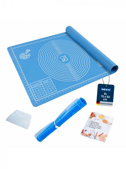 Antihaft-Backmatte, 70 x 50 cm, inkl. Teigschaber und Rezeptheft 