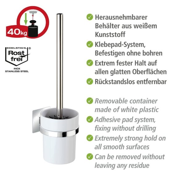 Turbo-Loc® WC-Garnitur Quadro, Befestigen ohne bohren 