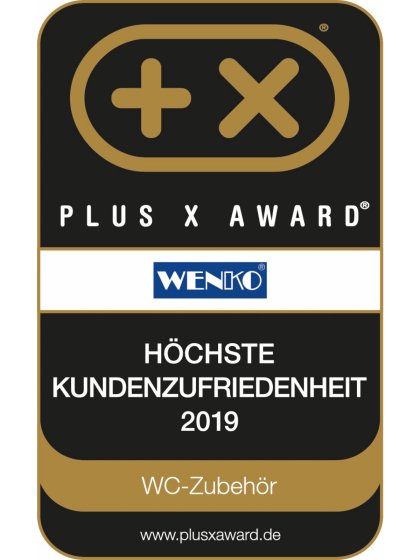 Vacuum-Loc® WC-Garnitur Mod. Quadro Edelstahl, Befestigen ohne bohren 
