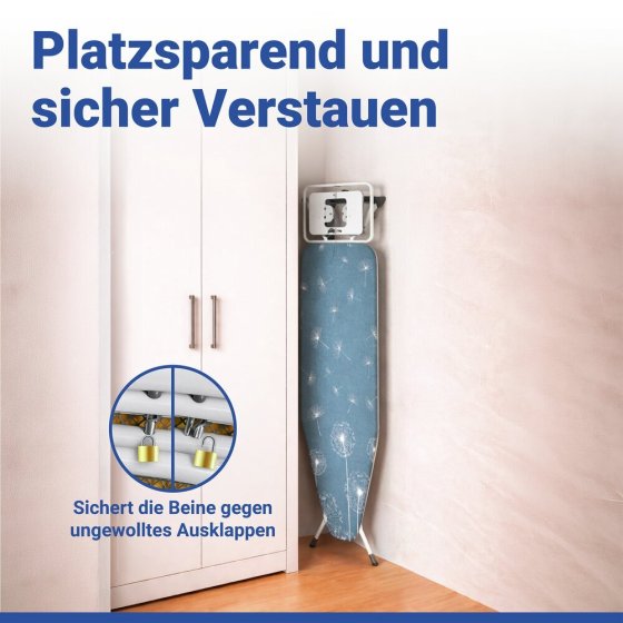 XXL Bügelbrett Mod. Professional, extrabreit, geeignet für Dampfbügelstationen 