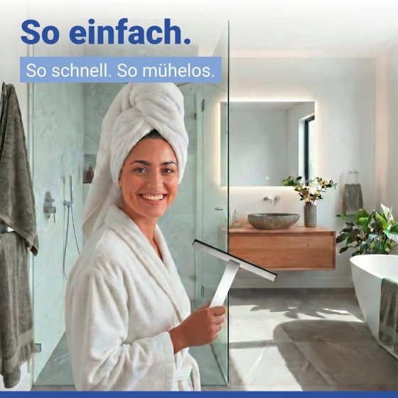 Badezimmerwischer Mod. Gela, rostfrei 