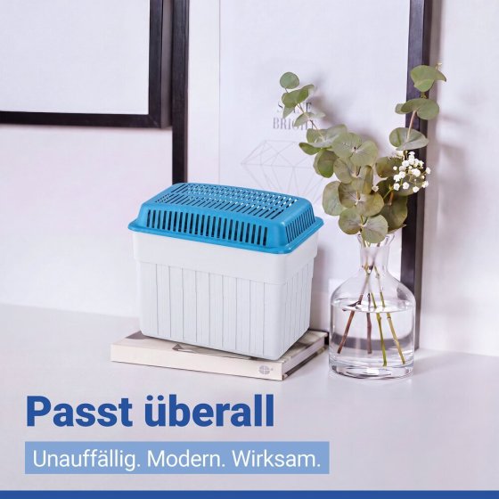 Luftentfeuchter 2 kg Blau, für Räume bis 160 m³ 