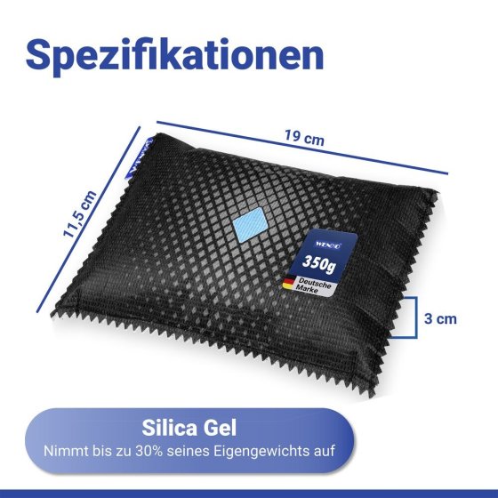 Auto-Entfeuchter 350 g, 3er Set, wiederverwendbar 