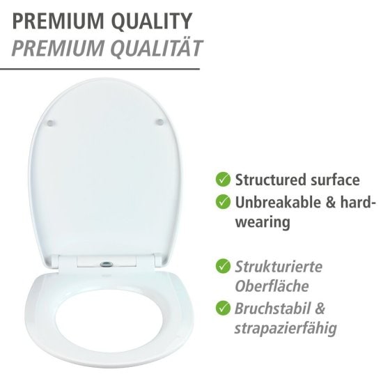 WC-Sitz Mod. Rope mit Relief, aus bruchstabilem Thermoplast 