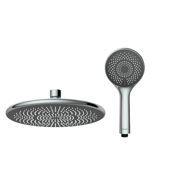 Duschsystem Watersaving Chrom, bis zu 40 % Wasserersparnis 
