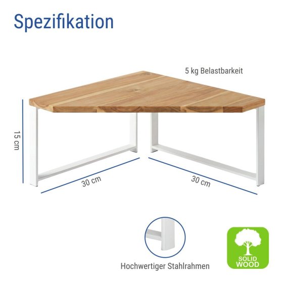 Küchen-Eckregal Mod. Louisa, 1 Ablage 