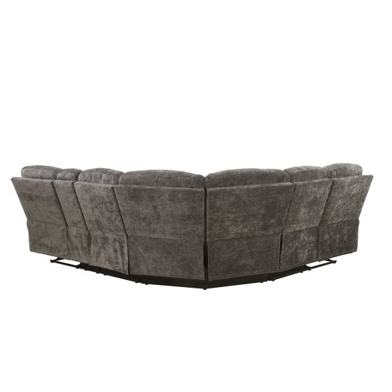 Ecksofa Evelina mit Liegefunktion Braun 