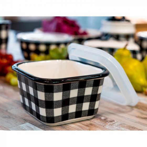 Schüssel mit Deckel 0,8 Liter Squares 