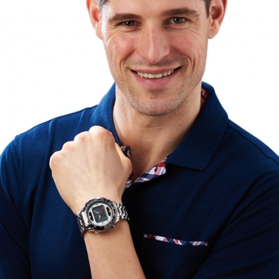 Ihr Geschenk: Multifunktions-Chronograph mit Solarzellen