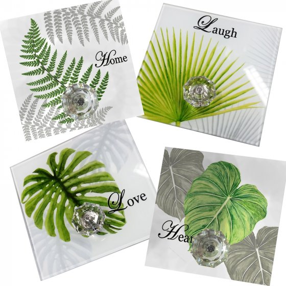 Wandhaken 4er-Set Leaf 