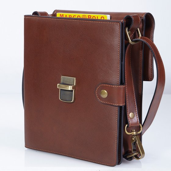 Rindsleder-Herrentasche mit RFID 