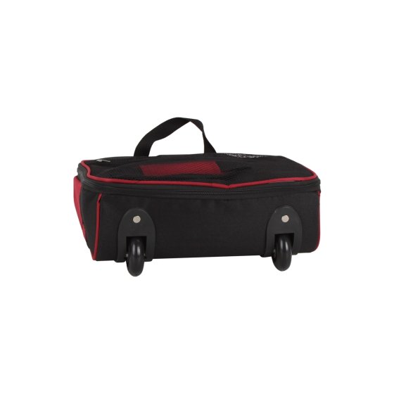 Reisetasche auf Rollen Rochester Schwarz Rot 