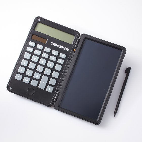 Elektronische Schreibtafel mit Taschenrechner 