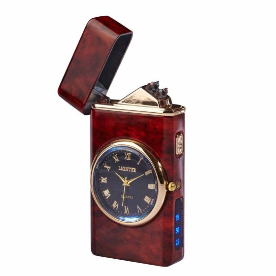 Plasma-Feuerzeug mit Uhr 