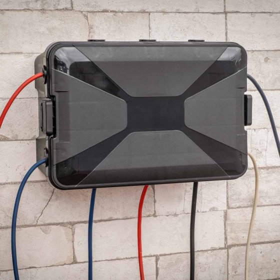 Kabelverlängerungsschutzbox für den Außenbereich 