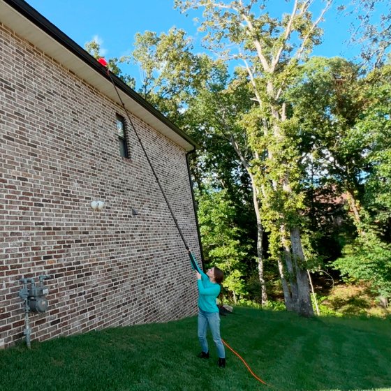 Zusätzliche Dachrinnenbürste 