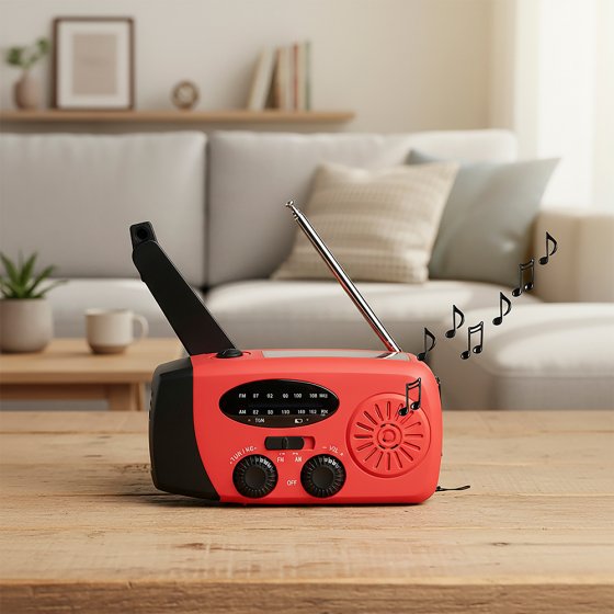 Kurbel- und Solarradio