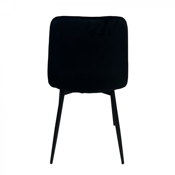 Stuhl Mesa Eco 2er-Set Velvet Schwarz 