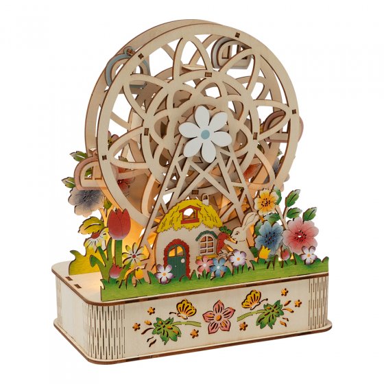 Drehendes Holz-Riesenrad 