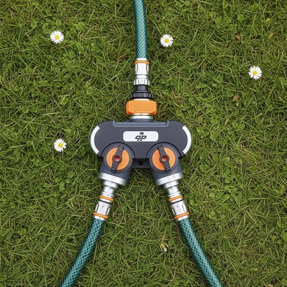 Wasserhahn-Verteiler 2-fach 