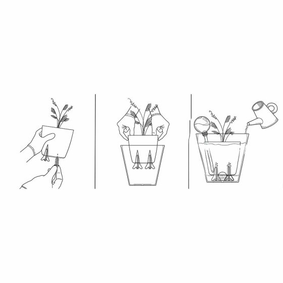 Selbstbewässernde Pflanztöpfe 