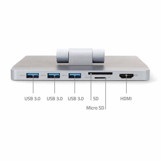 Notebookständer mit Docking-Station 