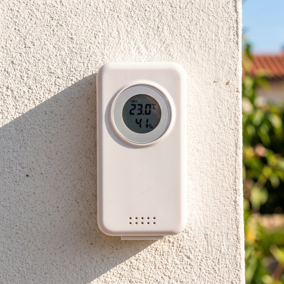 Funkgesteuerte Wetterstation mit XXL-Farbdisplay 