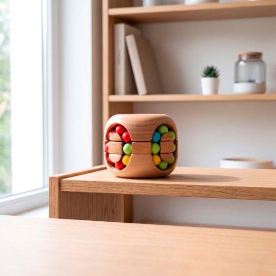 Knobelwürfel aus Holz 