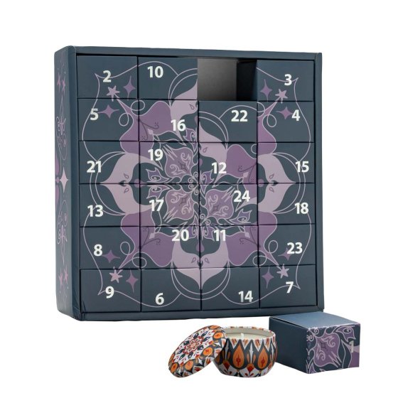 Adventskalender Mini-Duftkerzen 