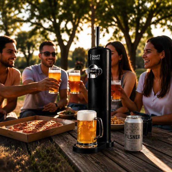 Bierzapfanlage für Flaschen und Dosen 