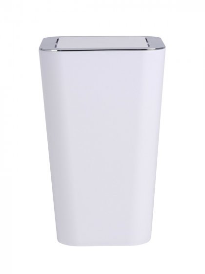 Schwingdeckeleimer Mod. Candy White 2er Set, je 6 Liter 