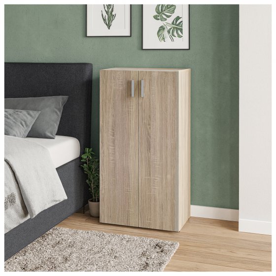 Kommode mit 3 Regalfächern Nina Sonoma 