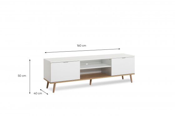 TV-Board Göteborg mit 4 Fächern 