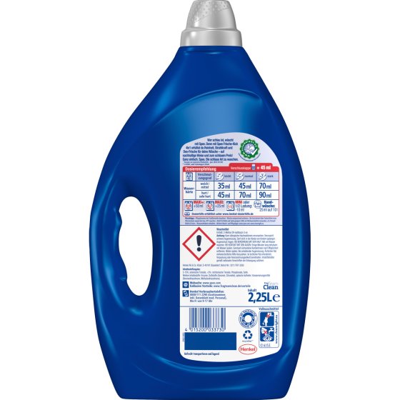Spee Aktiv Gel Frische Kick Waschmittel 50WL 4in1 2250ml 4er Pack 