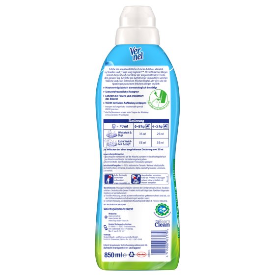 Vernel frischer Morgen mit Aktiv Formel Dufterlebnis 1000ml 4er Pack 