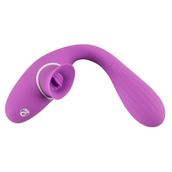 Vibrator mit Klitorisreizer 2 Function Bendable Vibe 